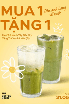 trà xanh latte the coffee house