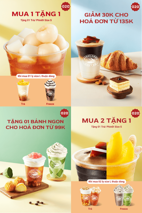 mã giảm giá highlands