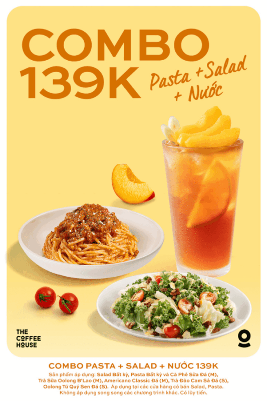 mã giảm giá the coffee house voucher combo 139k